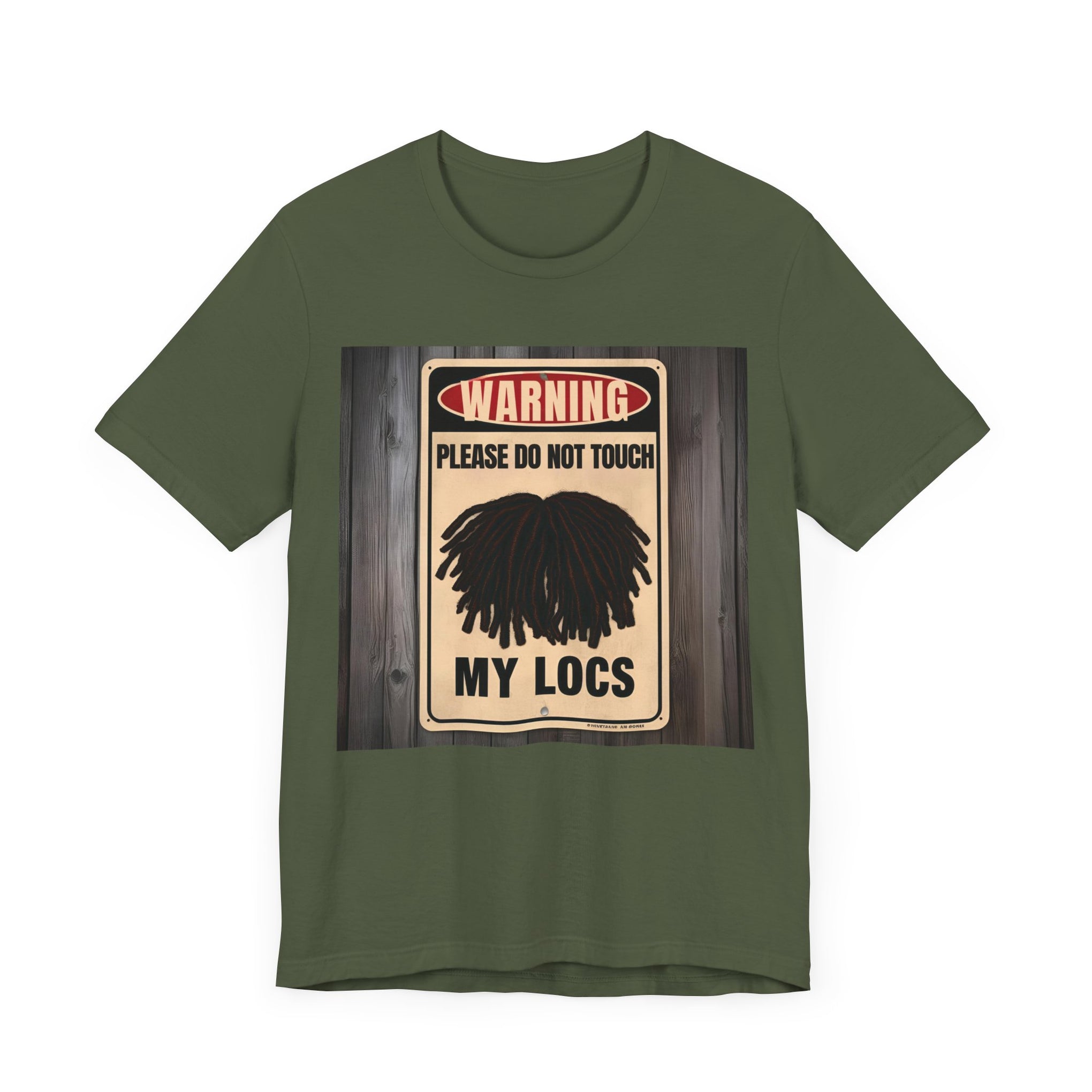 Do Not Touch Locs Warning Tee – Perfect for Dreadlock Lovers and Protective Style Enthusiasts