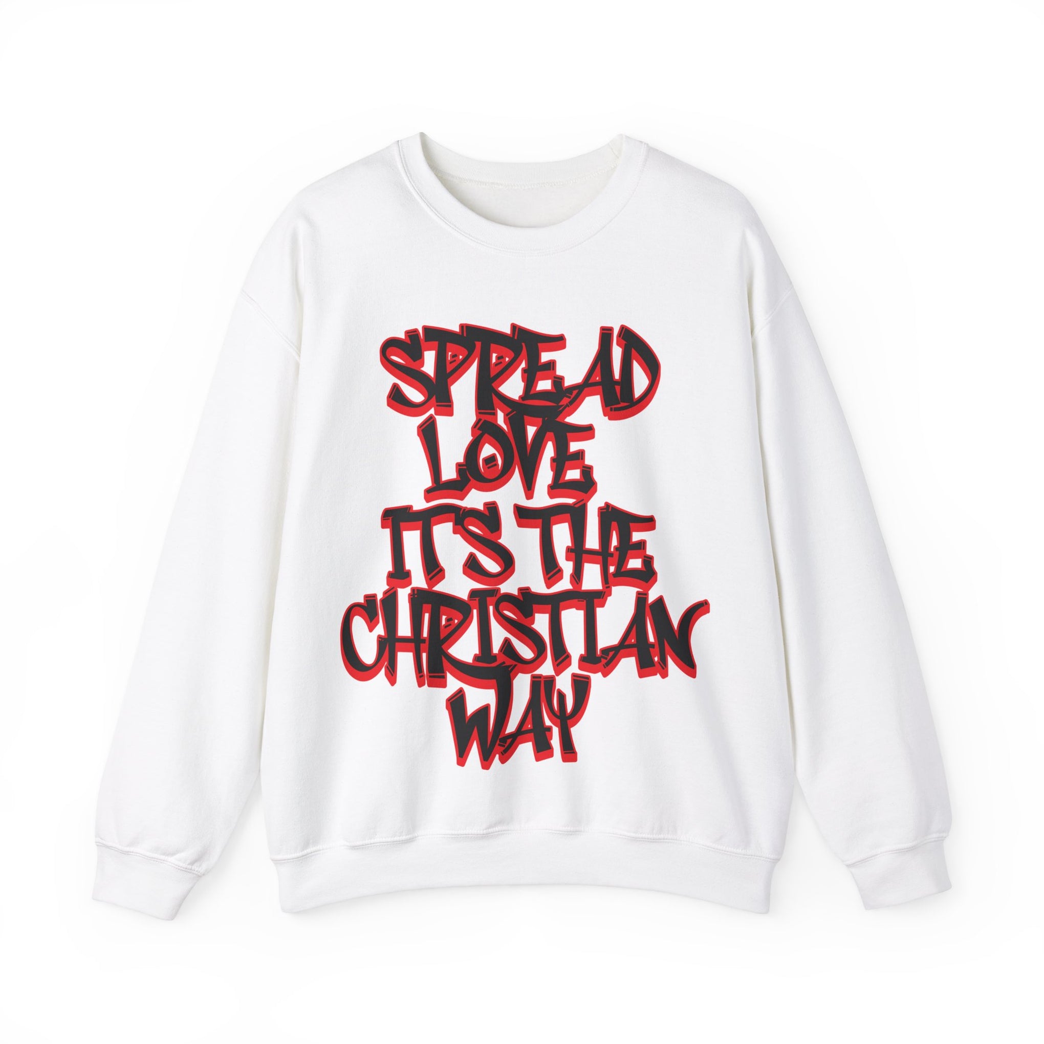 Spread Love Christian Sweatshirt | Unisex Heavy Blend Crewneck