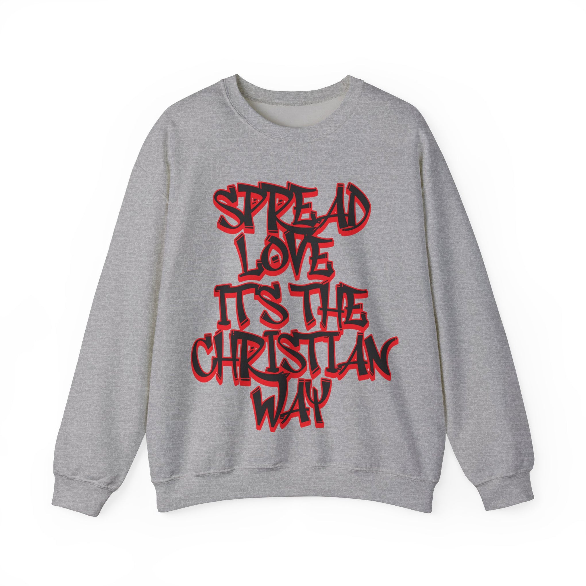 Spread Love Christian Sweatshirt | Unisex Heavy Blend Crewneck