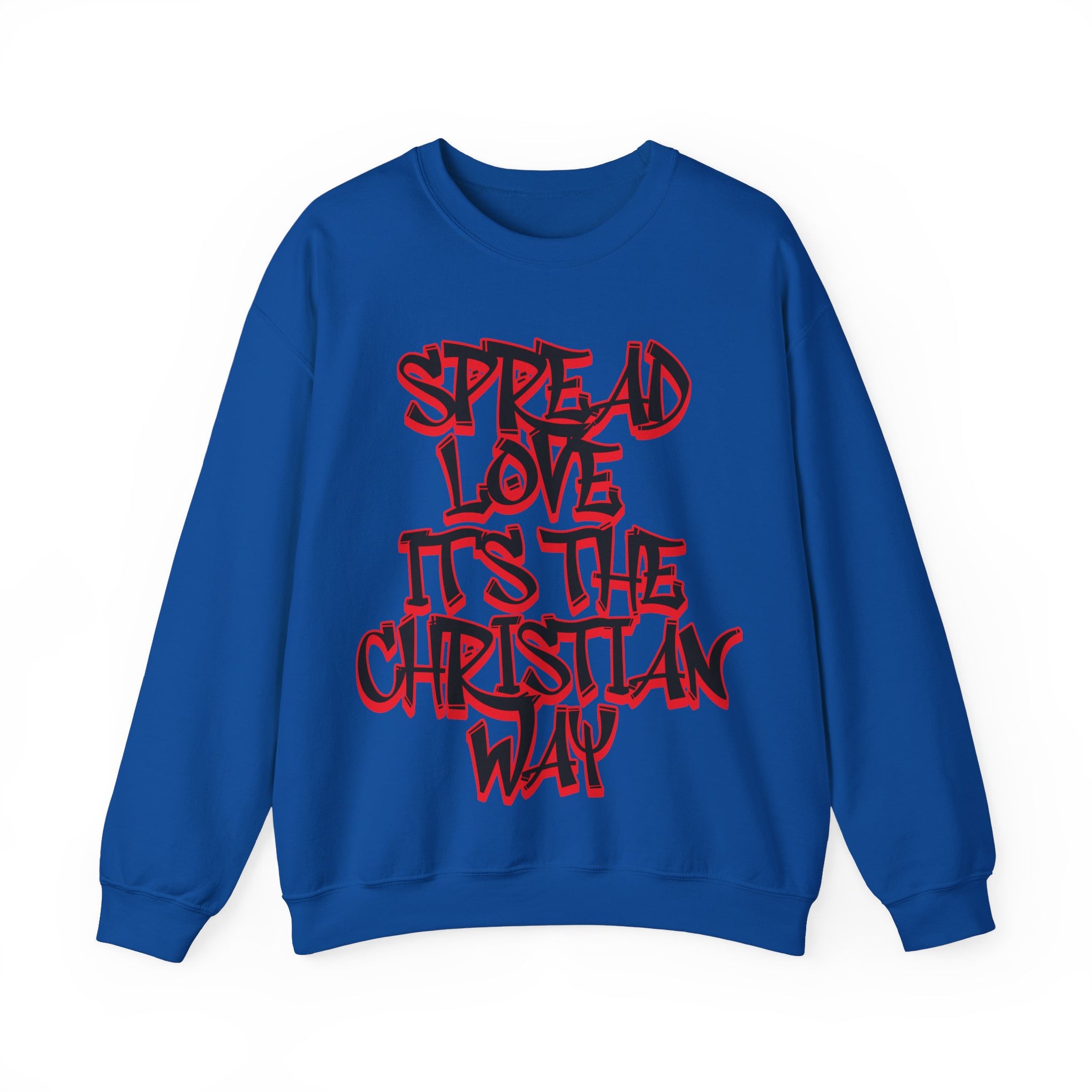 Spread Love Christian Sweatshirt | Unisex Heavy Blend Crewneck