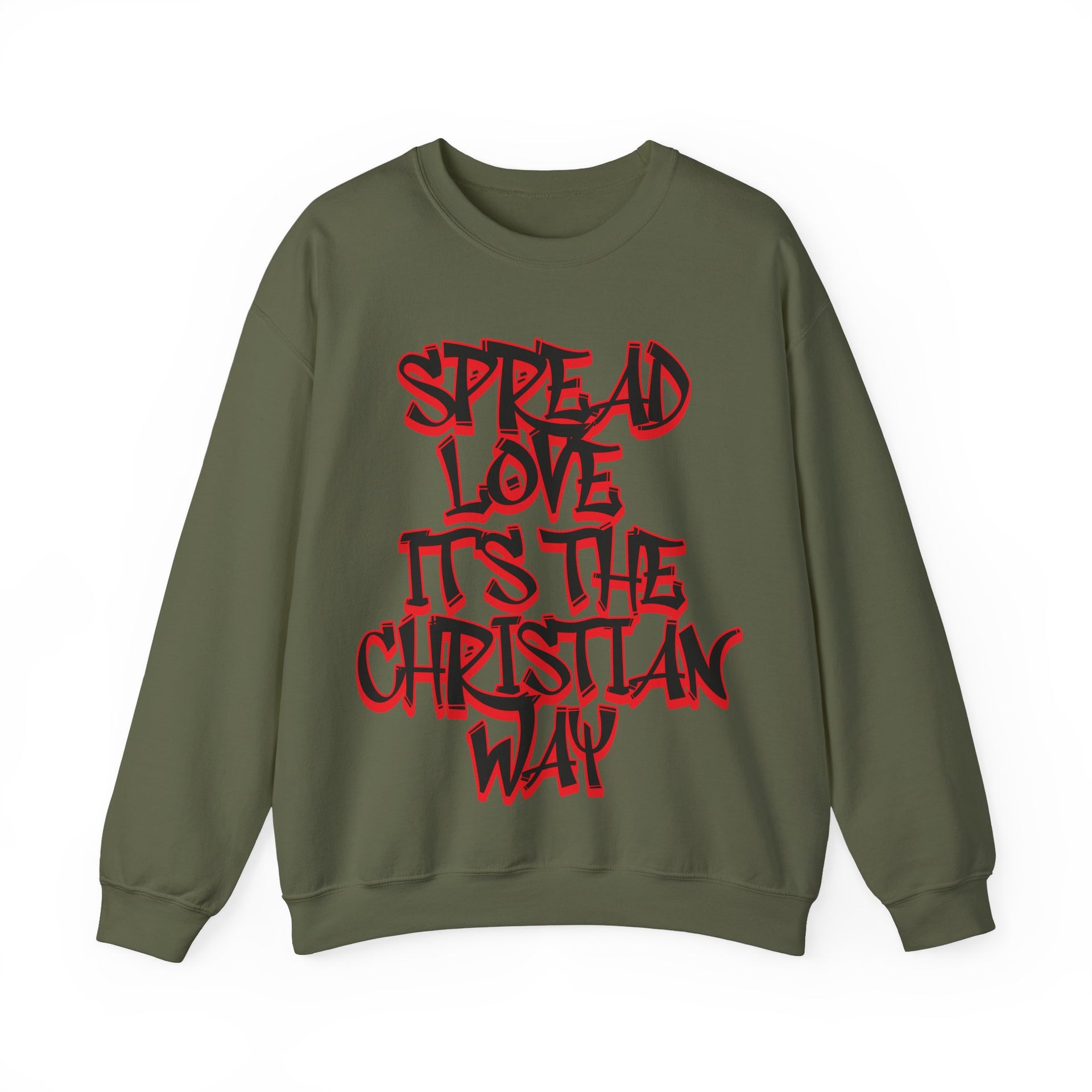 Spread Love Christian Sweatshirt | Unisex Heavy Blend Crewneck
